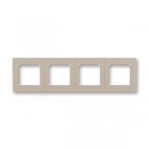 3901H-A05040 18  Rámeček pro elektroinstalační přístroje, čtyřnásobný, macchiato / bílá